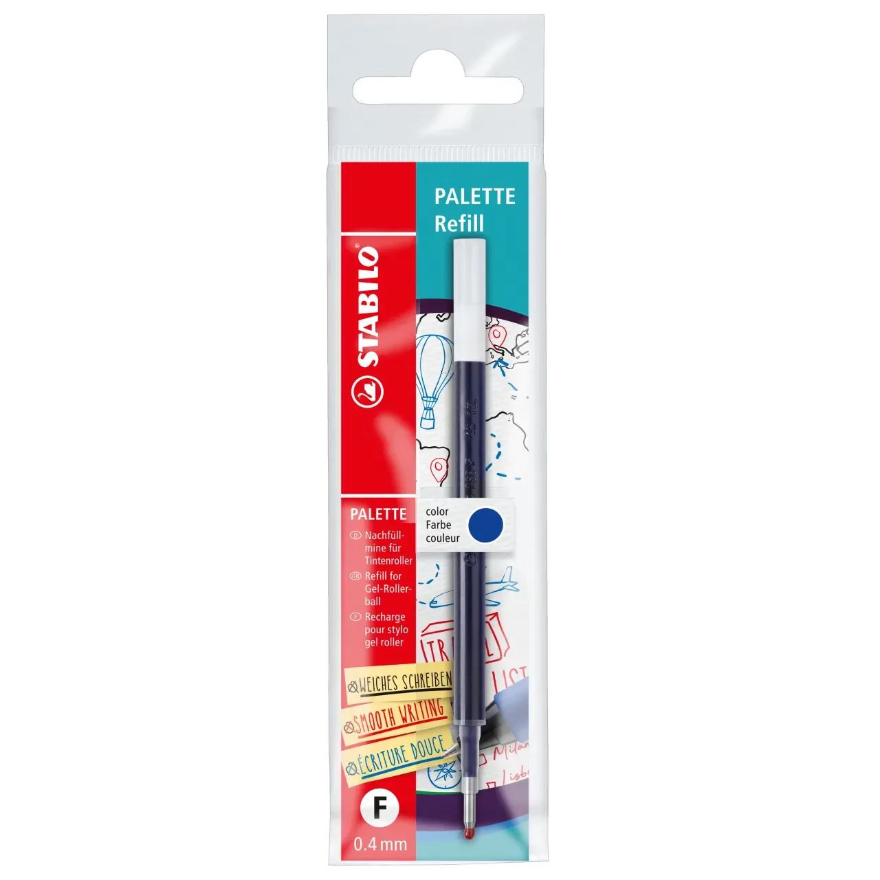 STABILO PALETTE Refill F Gelschreibermine blau
