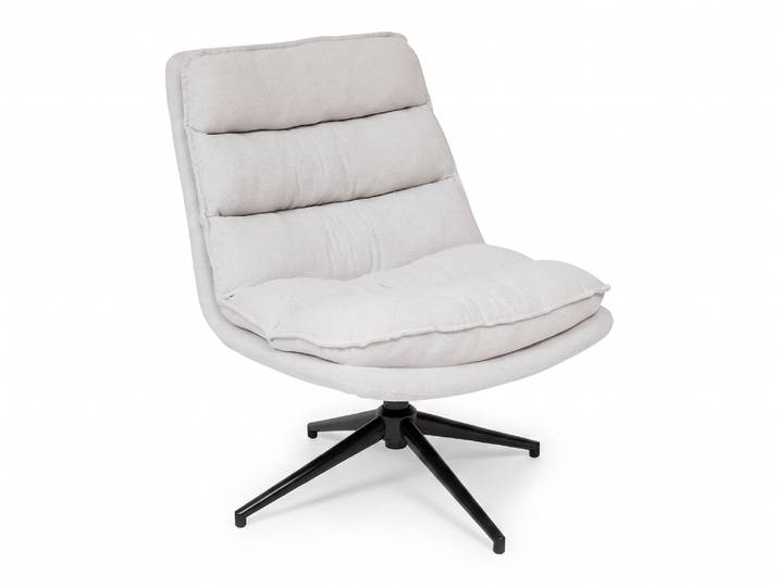 Fauteuil pivotant Harper Gris Clair - Basika