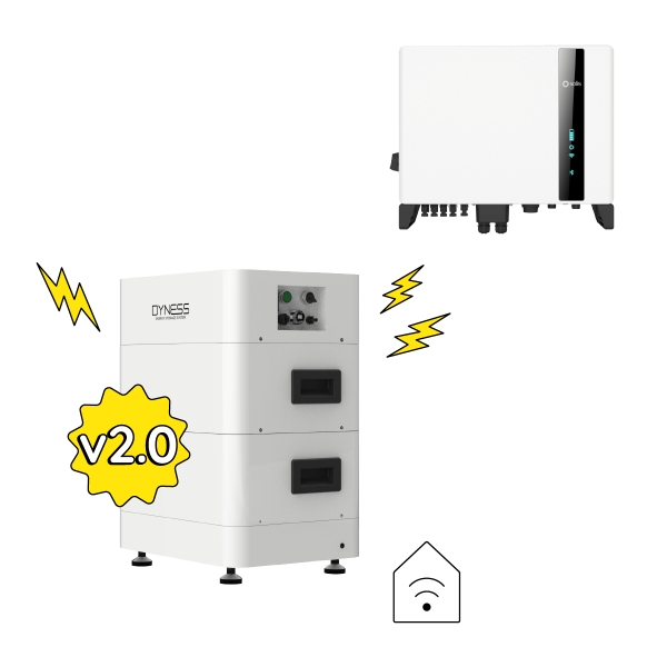 Dyness Tower 2.0 T7 mit 6,74 kWh mit Solis S6 3P-Hybrid - 5 kW