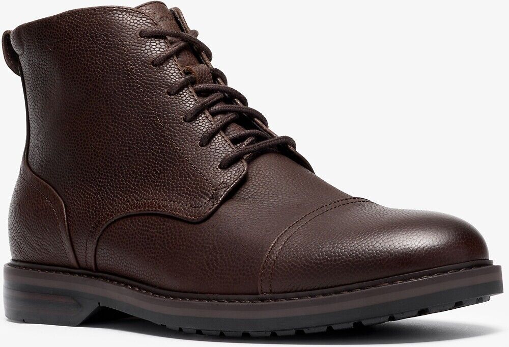 CLARKS Boots en cuir, à lacets, ALDWIN CAP