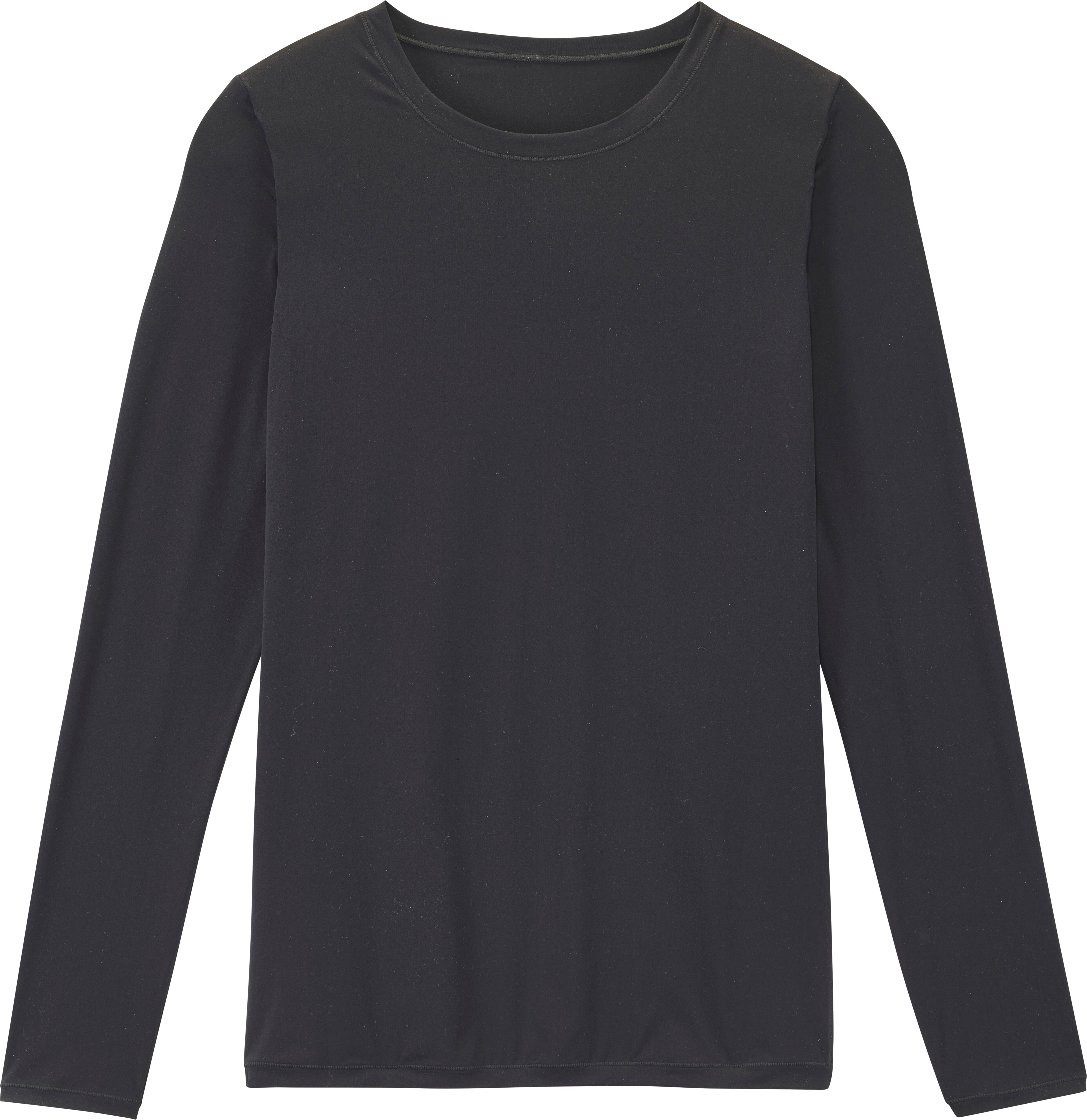 Longsleeve COPENHAGEN STUDIOS, Damen, Gr. L, schwarz, Jersey, Obermaterial: 77% Polyamid, 23% Elasthan, unifarben, Basic, figurbetont normal, Rundhals, eng normaler Saum, Shirts Longsleeve, elastisches Material, Jersey-Material, unifarbene Optik schwarz L