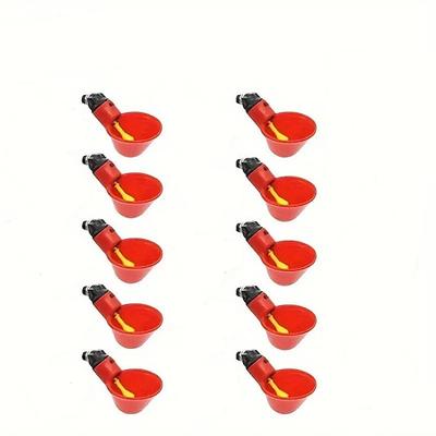 10 stücke huhn trinken schüssel automatische füllung wasser spender geflügel trinken schüssel huhn wasser feeder ente türkei kaninchen gans wasser spender