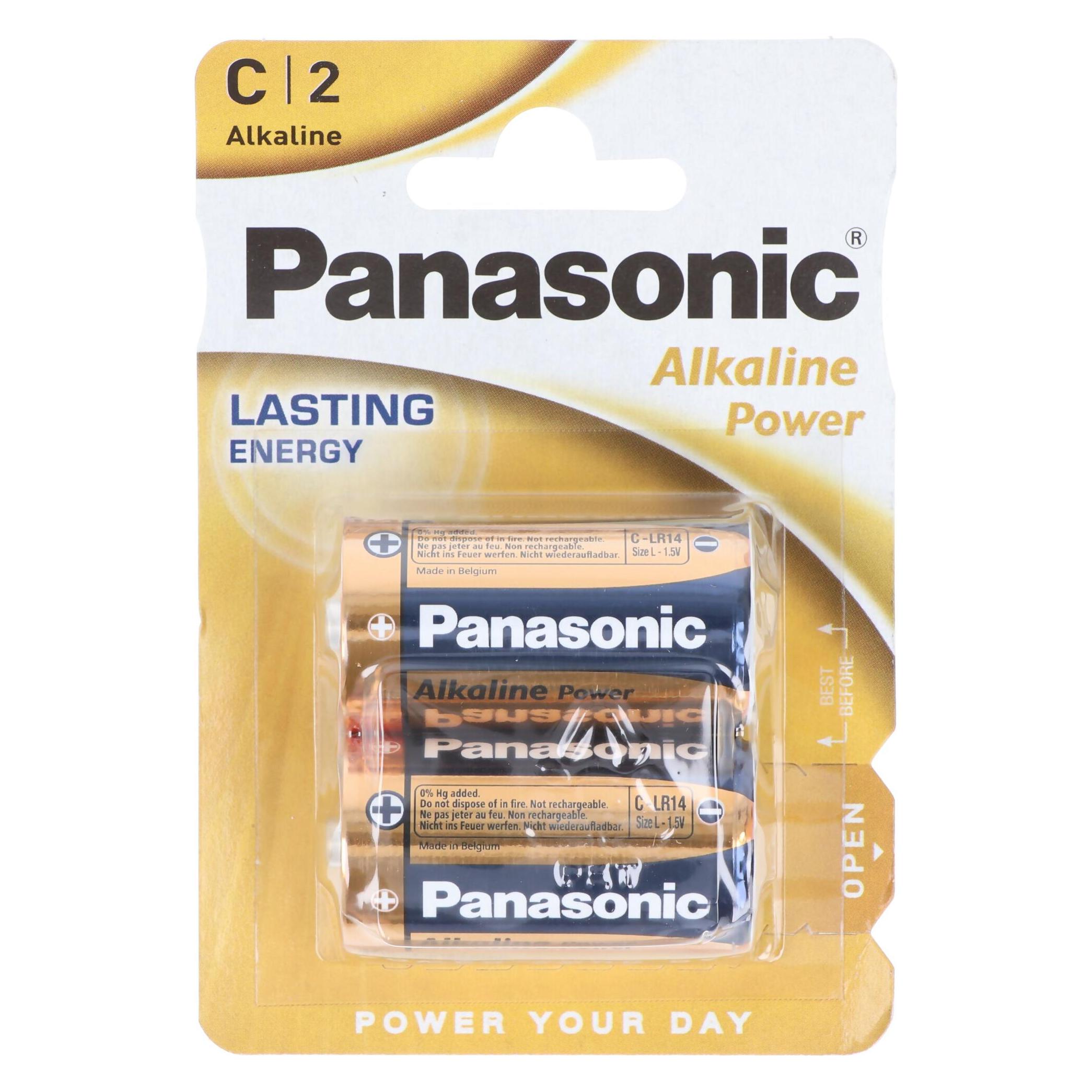 Panasonic 1x2 Alkaline Power Baby C LR 14 (2 Stk., C) (LR14APB/2BP)