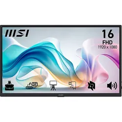 MSI Pro MP165 E6 15,6 Zoll Full-HD Tragbarer Monitor 4 ms Reaktionszeit 60 Hz