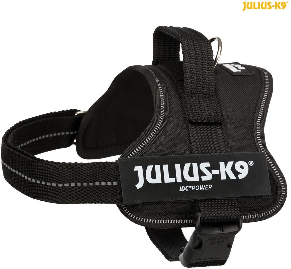 TRIXIE Julius-K9® IDC Powergeschirr®, S / Mini: 51–67 cm / 28 mm, schwarz