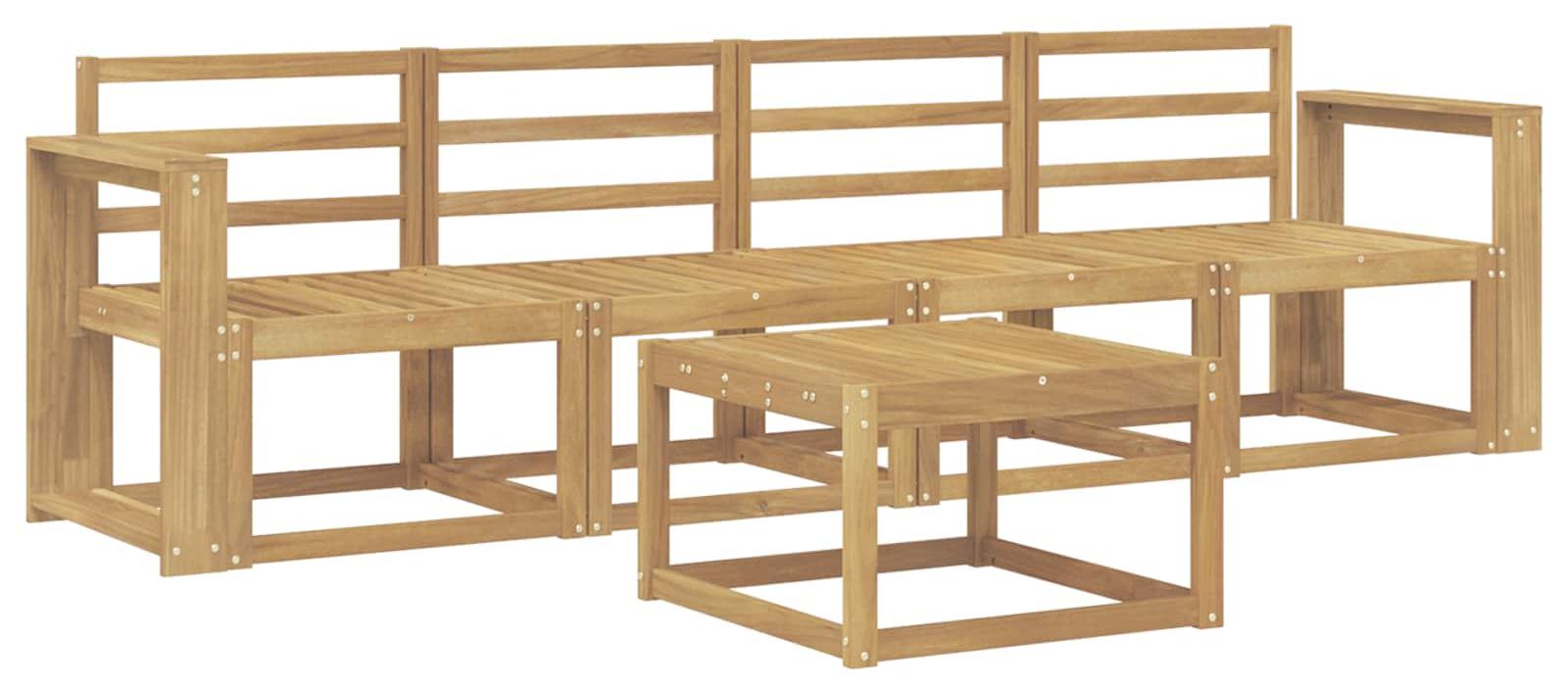 Garnitur aus 5 Outdoor-Sofas, weiß