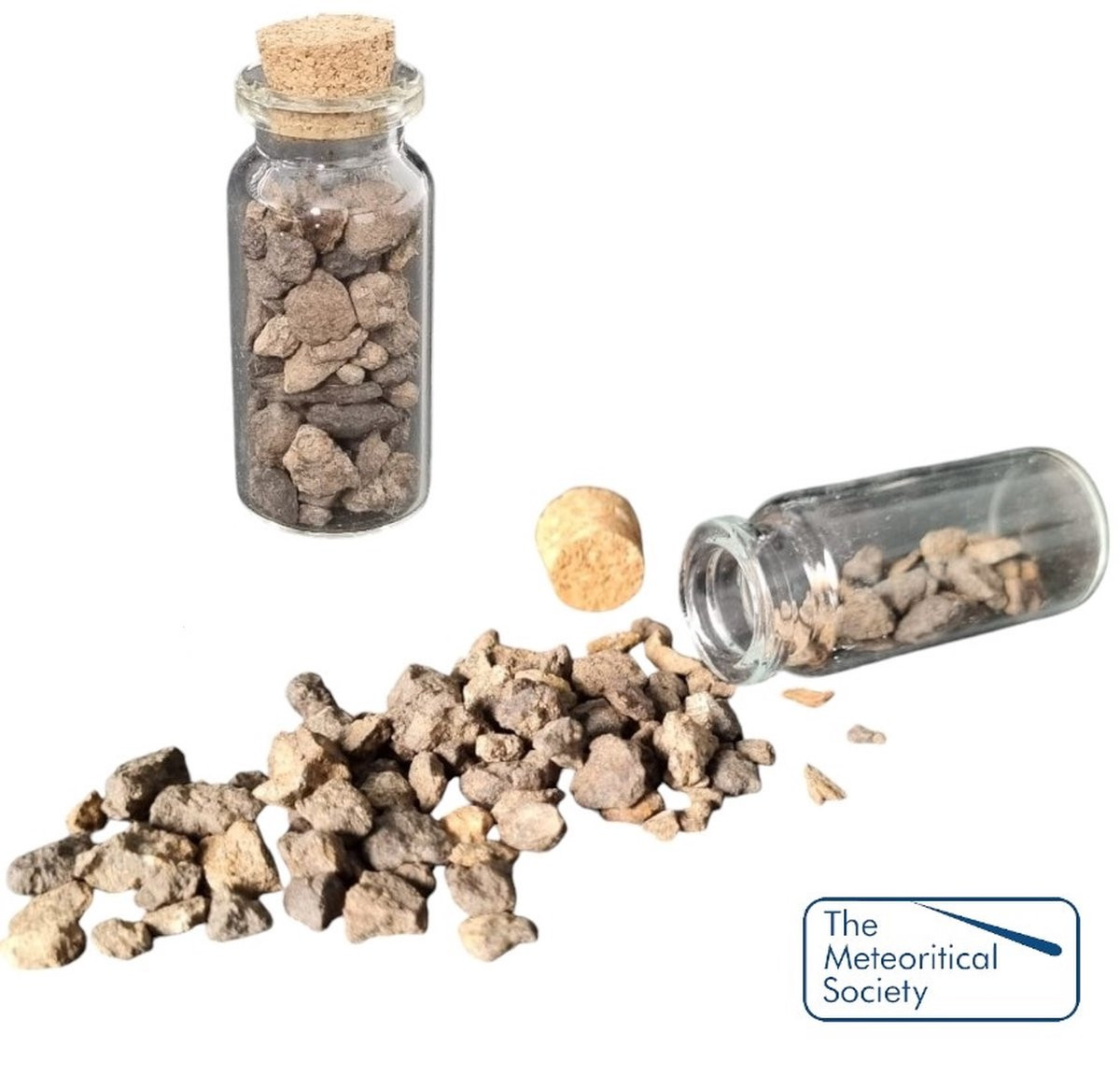 GreatGift Meteorieten in flesje All Haggounia 001 - 15 gram