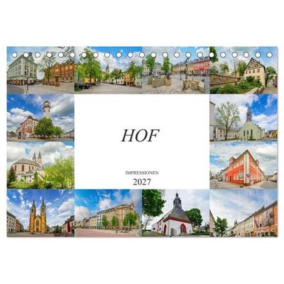 Hof Impressionen (Tischkalender 2027 DIN A5 quer), CALVENDO Monatskalender