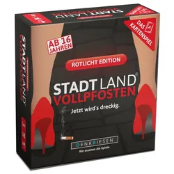 Denkriesen - STADT LAND VOLLPFOSTEN® - Das Kartenspiel – ROTLICHT EDITION"Jetzt wird's dreckig."