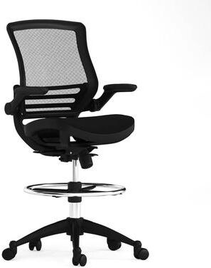 Flash Furniture Mid-Back Swivel Office Chair with Adjustable Foot Ring