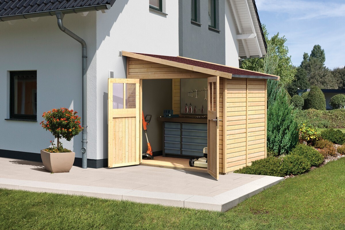 Karibu Gartenhaus Bomlitz 2 naturbelassen