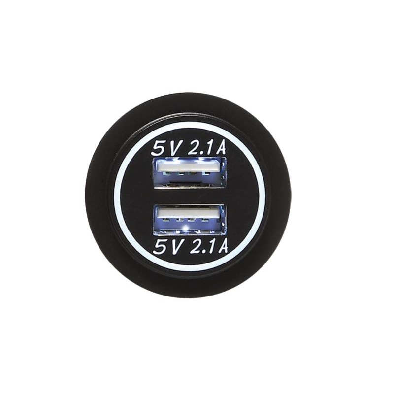 ACV USB Ladeadapter 12V/24V 4.2A zur Installation / weiss