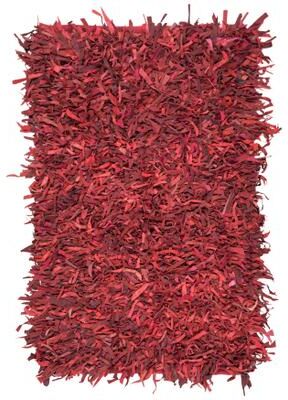 SAFAVIEH Handmade Leather Shag Alois Modern Rug