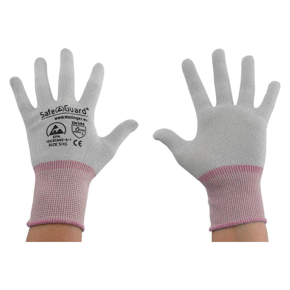 Top Swede ESD-Handschuh, besch. Handflächen (grau) Grösse XXL: grau/dunkelgrau (XXL) (SG-HS-GR-NY-L-SG-GREY-JCA-302-XXL)