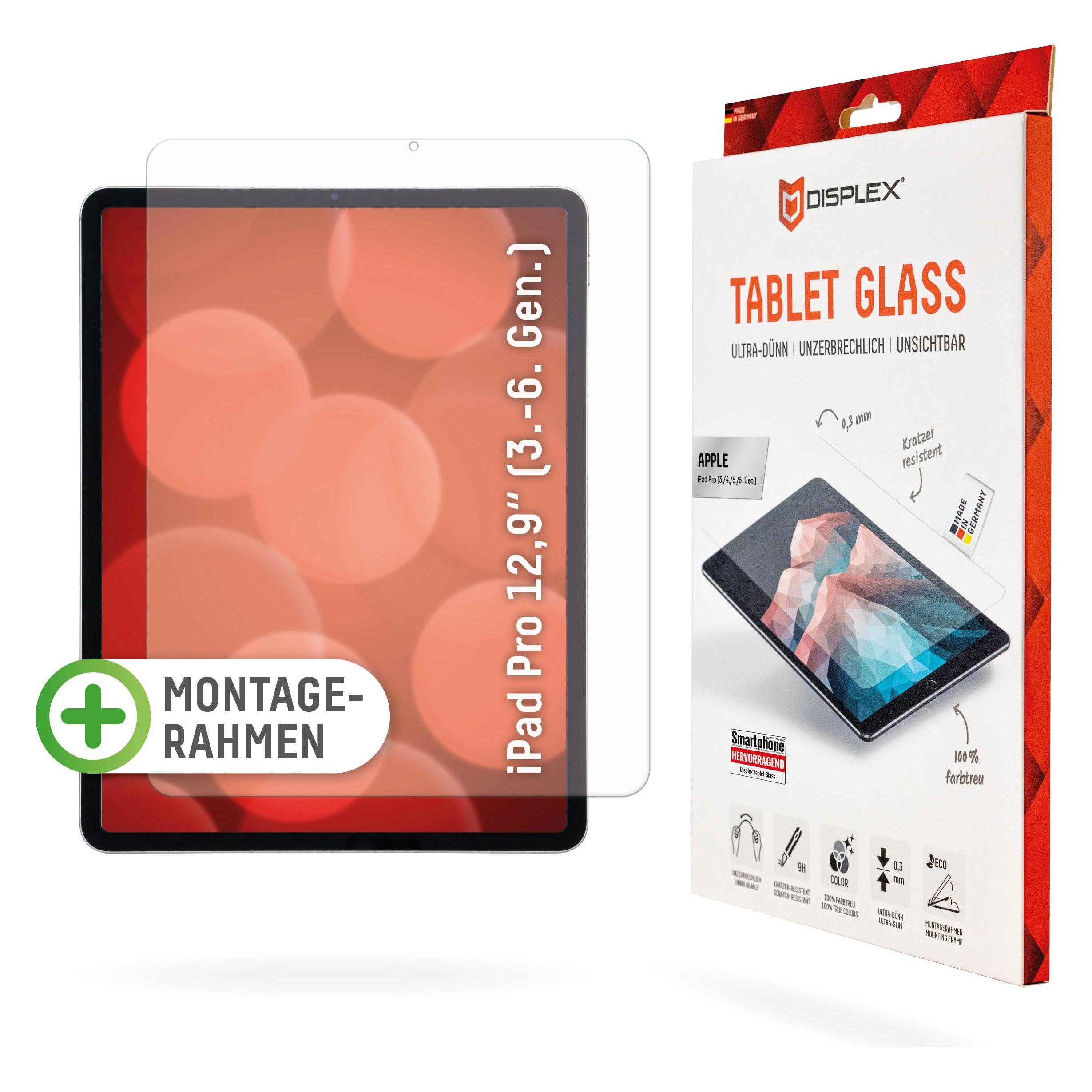 Displex Tablet Glass, Tablet Schutzglas (1 Stk., Apple iPad Pro 12.9 2018, Apple iPad Pro 12.9 2020, Apple iPad Pro 12.9 2021, Apple iPad Pro 12.9 2022) (01533)