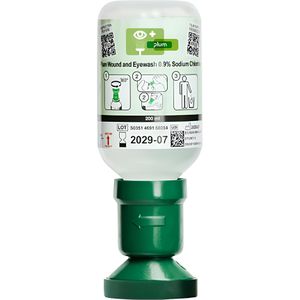 Plum Augenspülung sterile, Augenspülflasche, NaCl, 200 ml