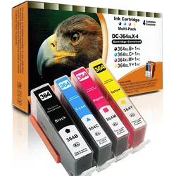 4 D&C Patronen HP-364 HQ 364 Tintenpatronen kompatibel für Photosmart Drucker