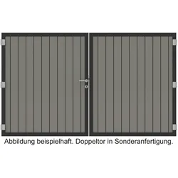 OSMO Doppeltor Alu-Fence Verto auf Maß inkl. Beschlagset