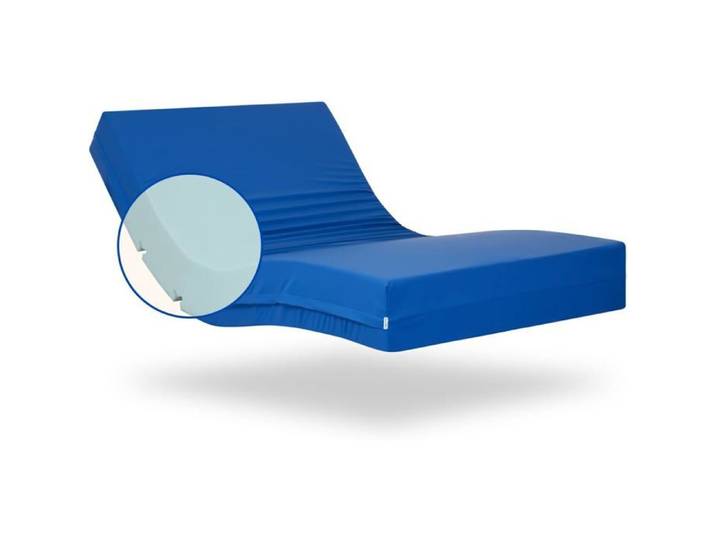Matelas Geriafy Professionnal HR 15 cm - Housse Imperméable Bleu 80x200 cm