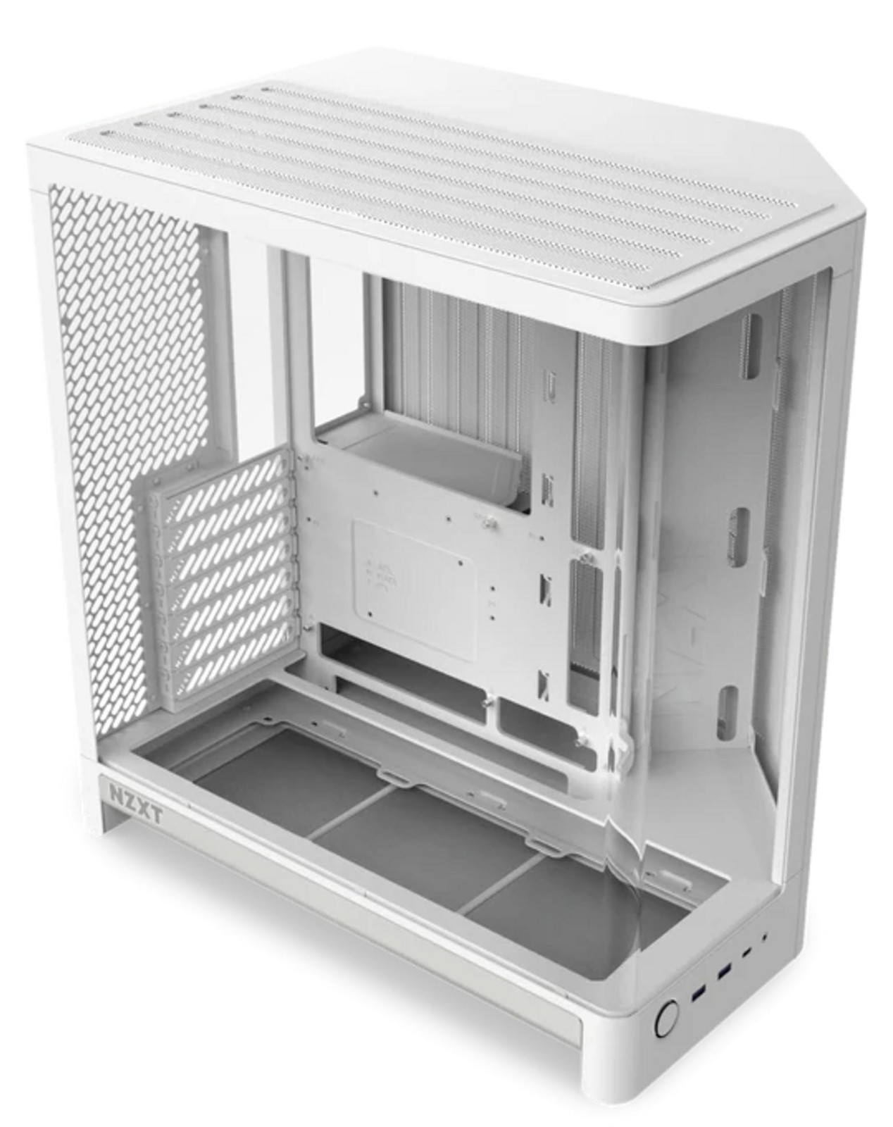 NZXT H6 2026 Mid-Tower Gaming Behuizing, Wit, met glazen zijpaneel, ATX