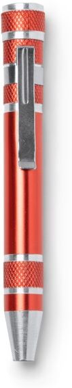 Outil stylo personnalisable en aluminium à huit embouts Brico rouge TAILLE UNIQUE ADULTE