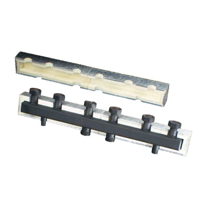 Oventrop Verteilerbalken für Regumat 1351583 DN25, für 3 Heizkreise, Stahl