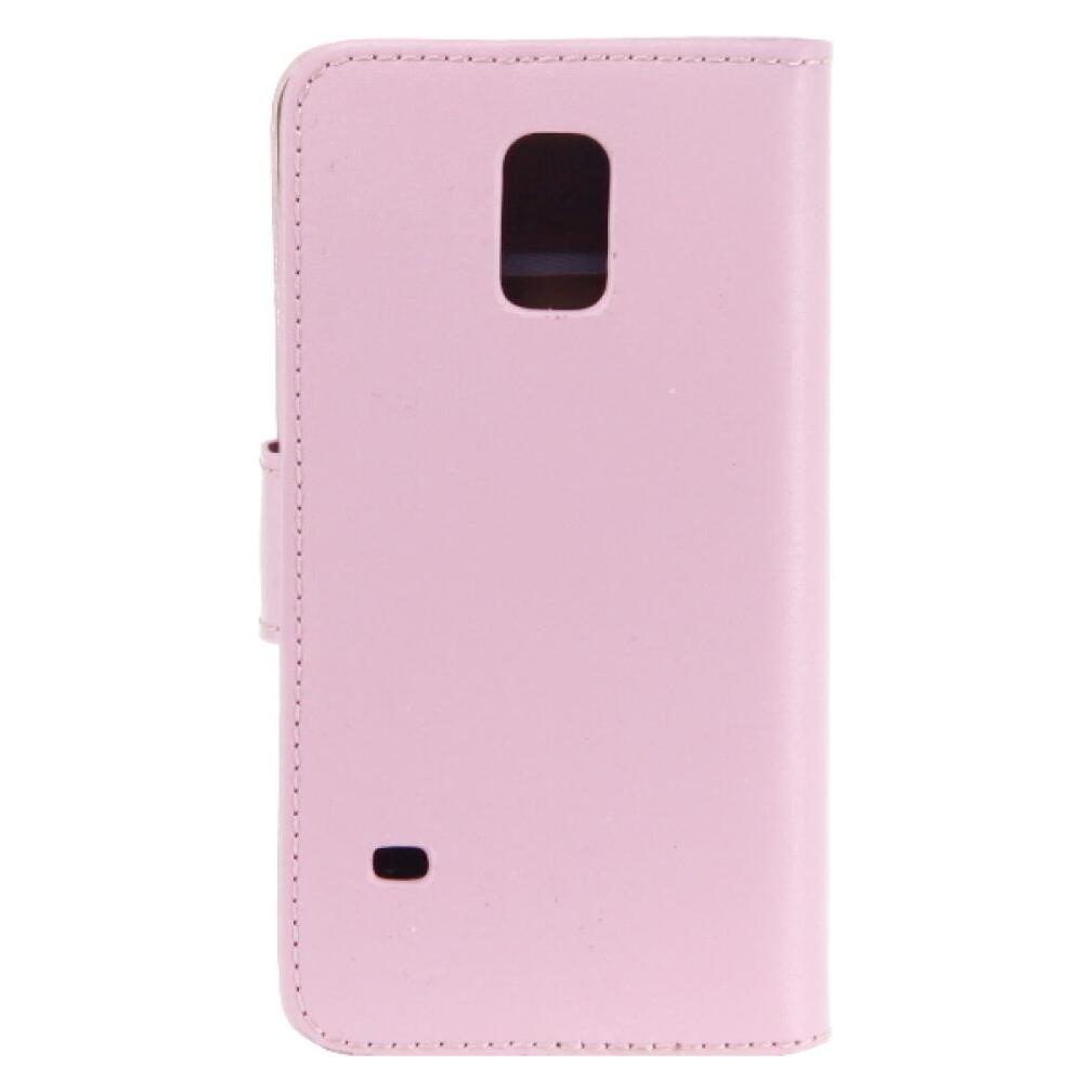 OEM Slim Leder Book Case für Galaxy S5 mini - pink 4250710554676 (Samsung Galaxy S5 Mini) (25440334)