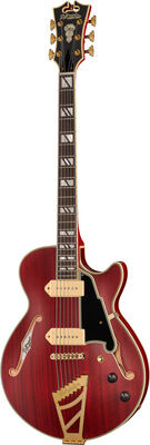 DAngelico DLX SS Barit. Satin Trans Wine Satin Trans Wine