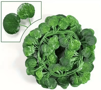 Uplift Curations GreenVibe 100PCS Artificial Ivy Garland 2M Hanging Vines For Wall & Garden Decor begonia 10m (5 String)
