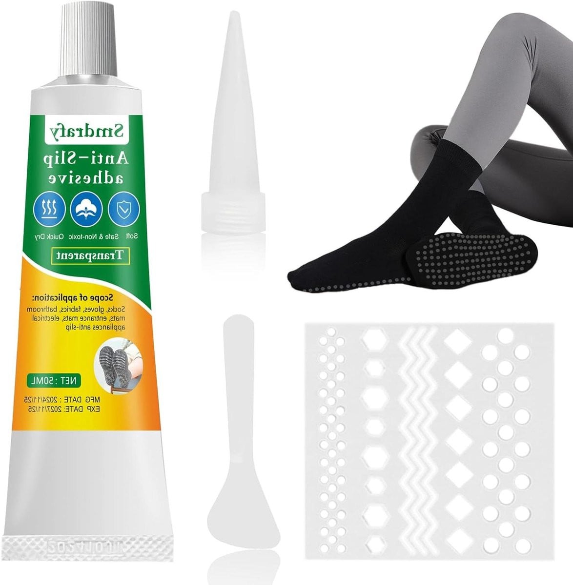 Antislip Lijm voor Sokken - Transparant - 50 ml