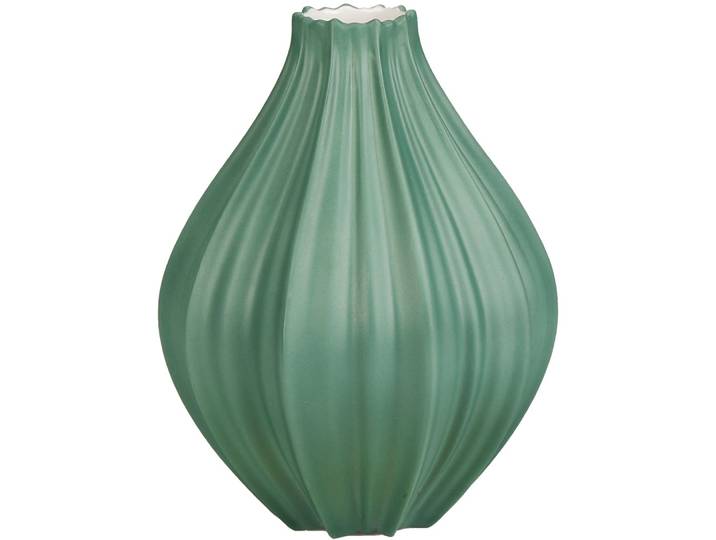 Tischvase GOEBEL Vase Bahar , grün, B:14cm H:18cm T:14cm, Porzellan, Vasen, Tischvase