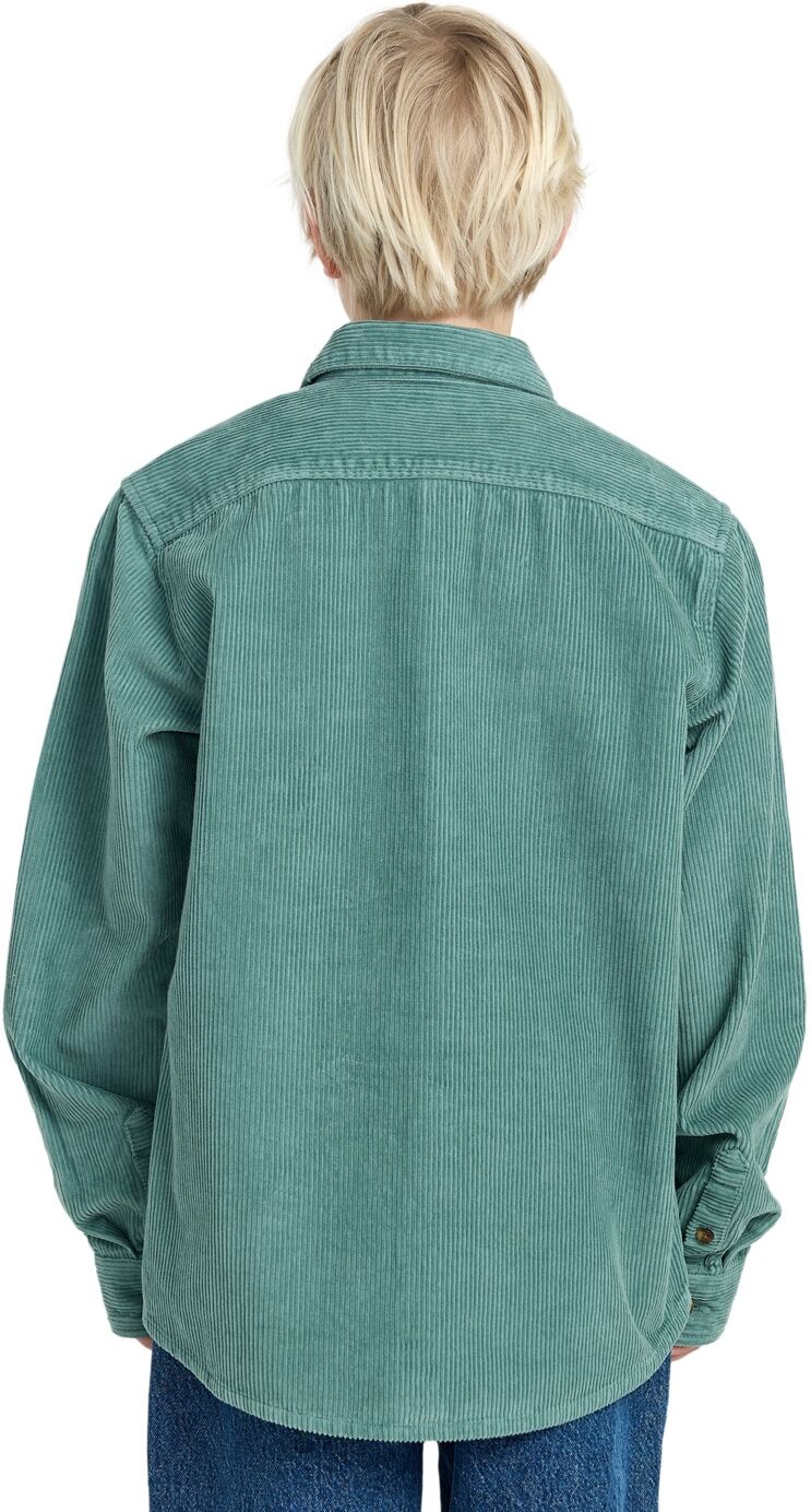 Langarmhemd BILLABONG "Bong Days", Kinder, Gr. S, grün (sagebrush), 100% Baumwolle, Tops Langarmhemd
