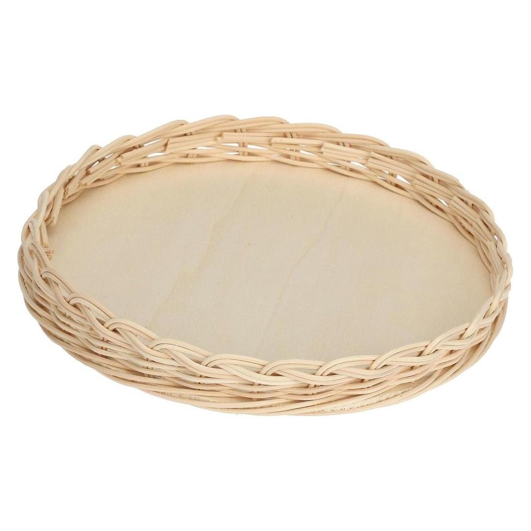 La Porcellana Bianca MIDOLLINO Tortenkorb aus Weidengeflecht 25 cm (P600000013)