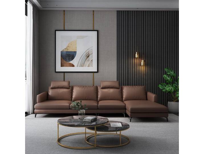 JVmoebel Ecksofa Sofa L-Form Ledersofa Couch Wohnlandschaft Garnitur Sofort, Made in Europa