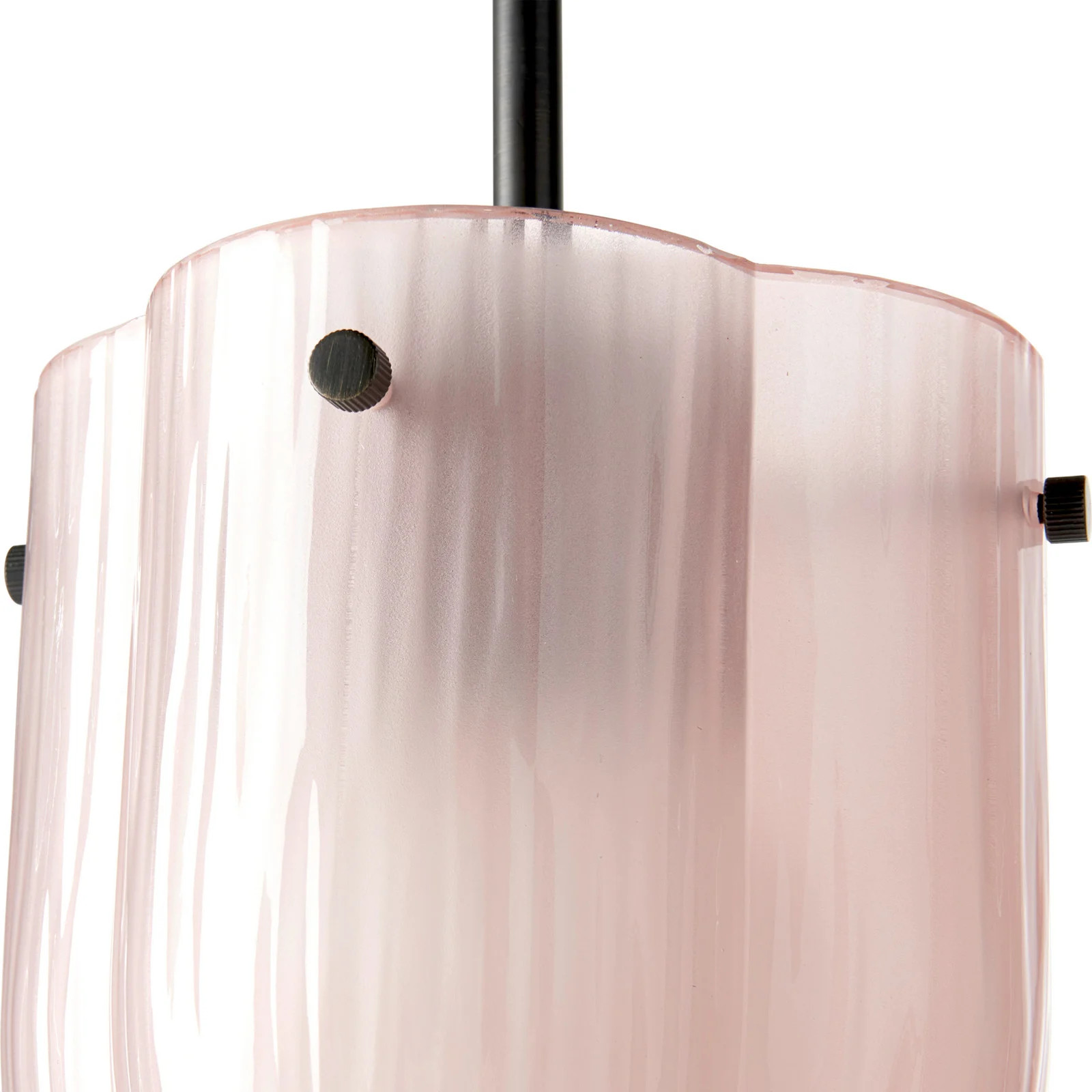 Gubi Seine Hanglamp - Glas en Messing - Coral/Antique Brass
