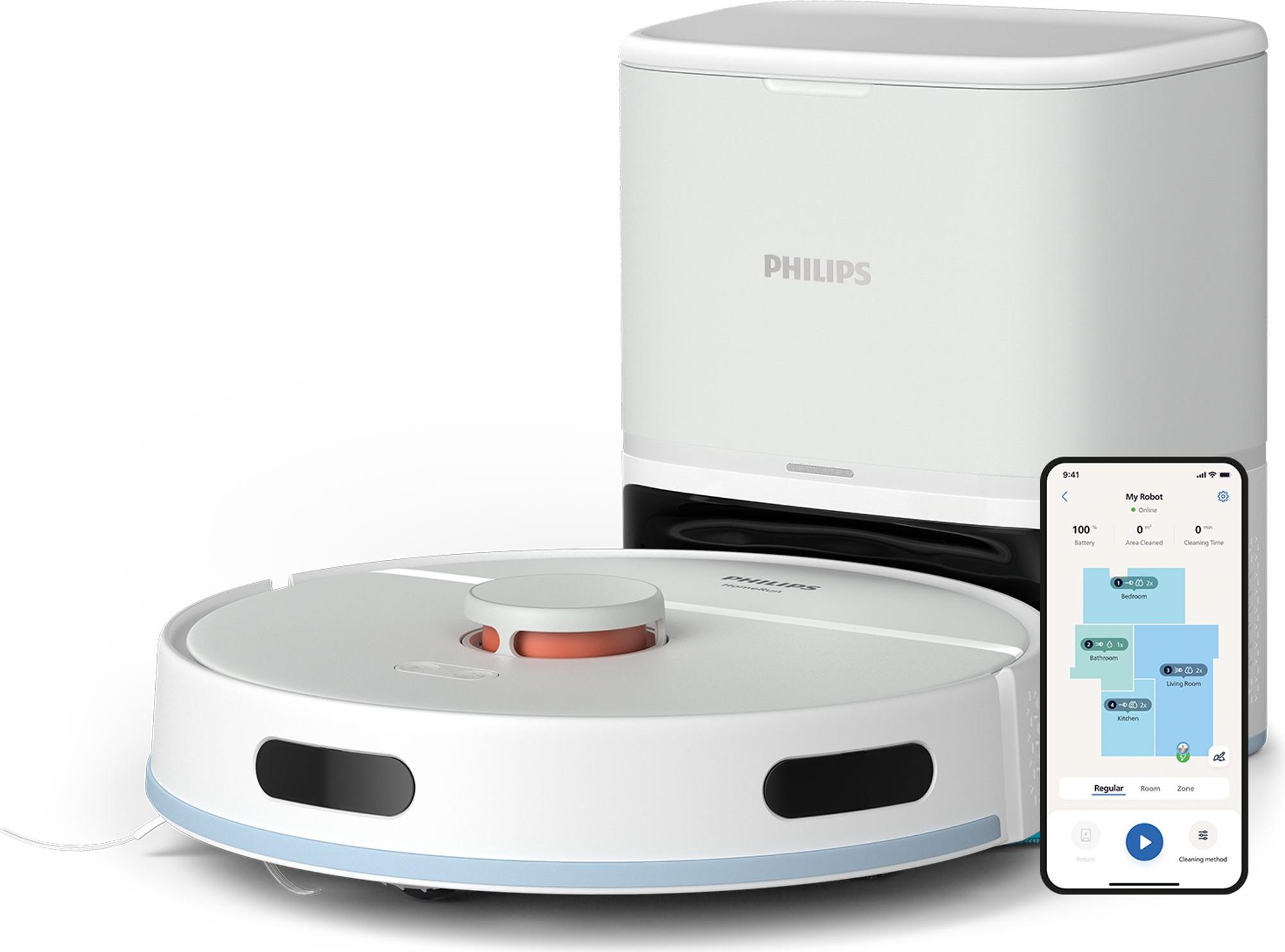 Philips Roboter-Staubsauger, 2700Pa Saugleistung, Weiß (XU2100/20)