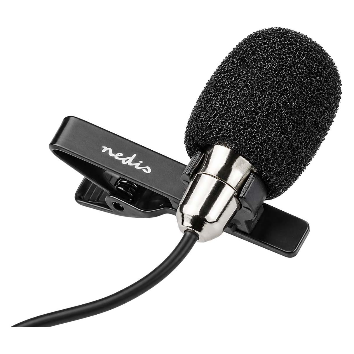 Nedis Microphone for use with: Desktop/Notebook/Smartphone/Tablet Wired 1x 3.5 mm (MICCJ105BK)