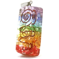 Orgonite Power Pendant - Rainbow Copper Attractor