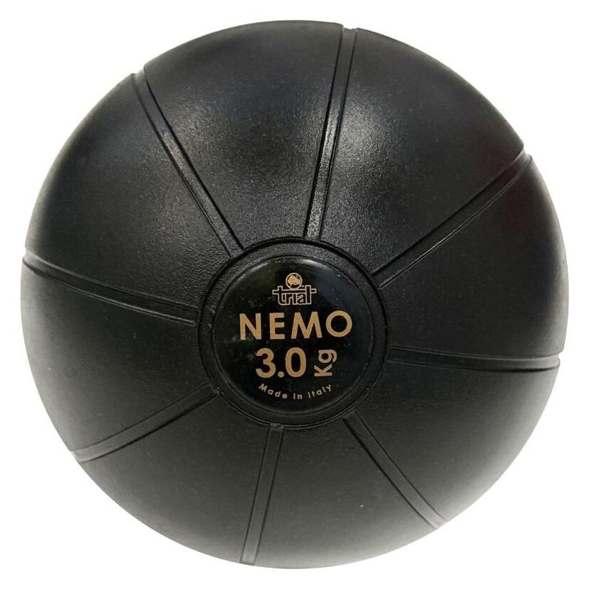Trial Medizinball NEW NEMO BLACK, 3 kg (3 kg, 190 mm) (NB03)
