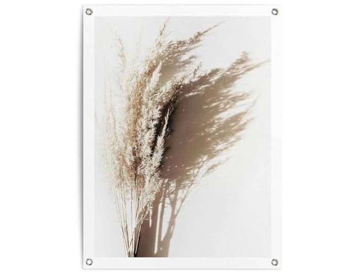 REINDERS Gartendeko, Sonniges Gras, Garten, Bilder, Wanddeko, Room Decor, Leinwand, Beige, 80 x 60