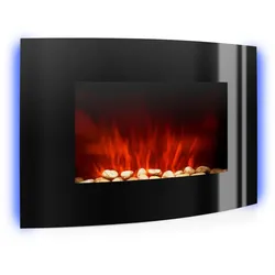 Lausanne Elektrischer Kamin Leistung: 1000 - 2000W LED Fernbedienung Schwarz