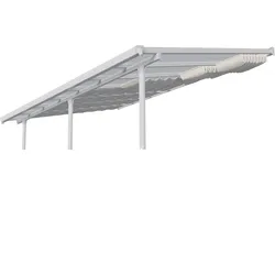 Palram - Canopia   Beschattung, Sonnensegel für 3x7.3 Terrassenüberdachung, weiß
