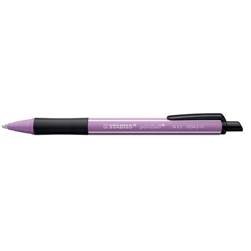 STABILO Kugelschreiber pointball NatureCOLORS Wildflowers grauviolett, Schreibfarbe: blau, 1 St.