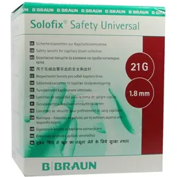B. Braun Solofix® Safety Sicherheits-Blutlanzetten 200 Stück - Universal (rot) 200 St