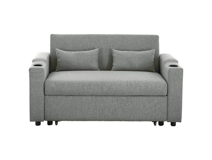 Livetastic Schlafsofa Athen, Dunkelgrau, Metall, 2-Sitzer, Füllung: Polyester, 150x91x85 cm, Liegefunktion, Kinderzimmer & Jugendzimmer, Jugendmöbel, Jugendsofas
