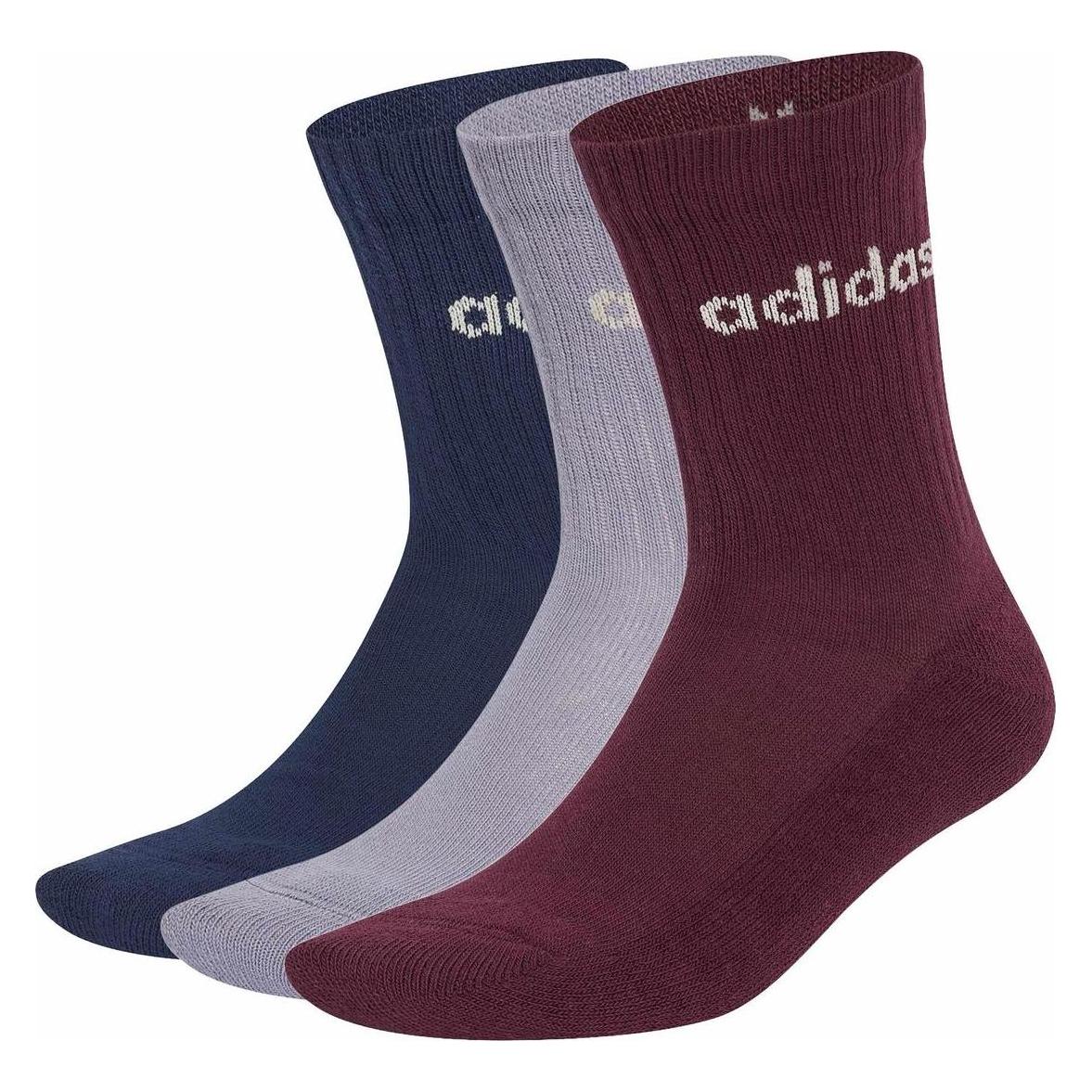 Adidas Skarpety Cushioned Linear Crew 3er-Pack KQ6800 43-45 (43 - 45) (71709169)