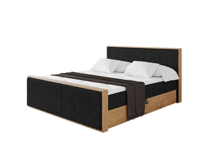 Boxbett LOLLI9-Z 160x200 cm Schwarz - Tilia 100
