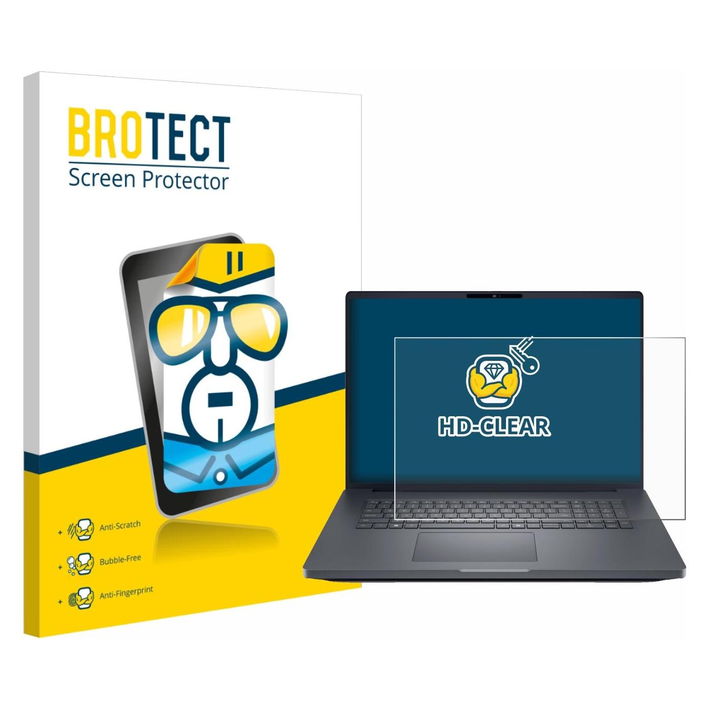Brotect Schutzfolie für Dell Pro Max 18 Displayschutz Displayschutzfolie Folie Klar Transparent (18") (1860560)