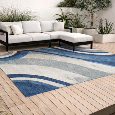 Addison Rugs Machine Washable Indoor/ Outdoor Modern Calais Chantille Rug
