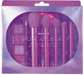 Beter Paleta de Maquilhagem Pink Attitude & Conjunto de Mini Pincéis